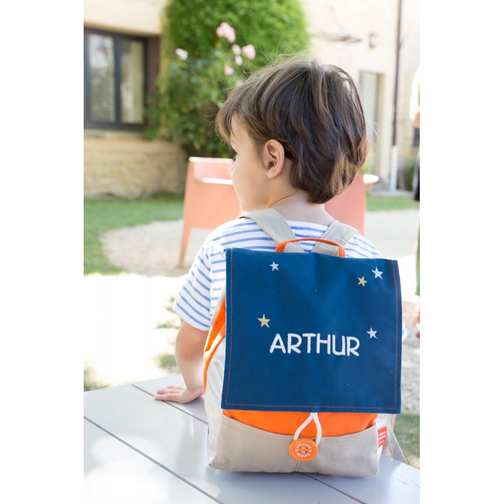 SAC ASTRO ORANGE & GAULOISE à broder – L’oiseau Bateau – Image 4